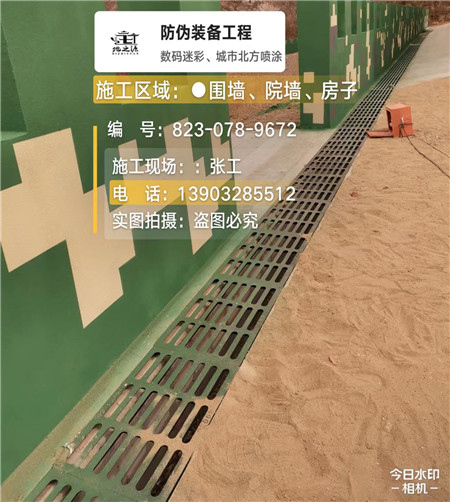 汉中 例如在抖音上有“迷彩墙，外围墙面挡 - 星空数码迷彩漆施工队